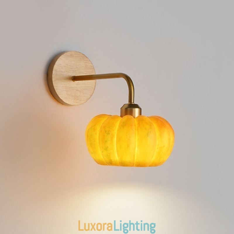 Designer Touch Decorative Pumpkin Wall Light Japanese Retro Wall Sconces Lamp