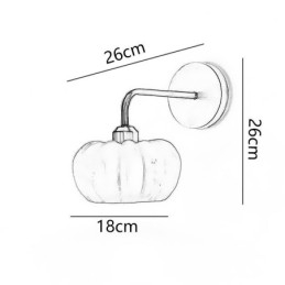 Designer Touch Decorative Pumpkin Wall Light Japanese Retro Wall Sconces Lamp