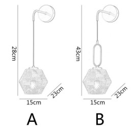 Designer Touch Decorative Modern Wall Light Creative Glass Wall Sconce Lamp