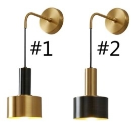 Designer Touch Decorative Modern Wall Light Black Gold Contrast Color Wall Sconce