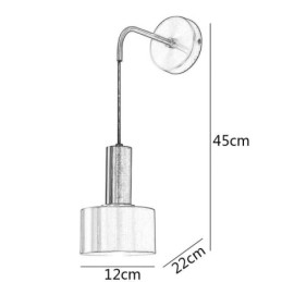 Designer Touch Decorative Modern Wall Light Black Gold Contrast Color Wall Sconce