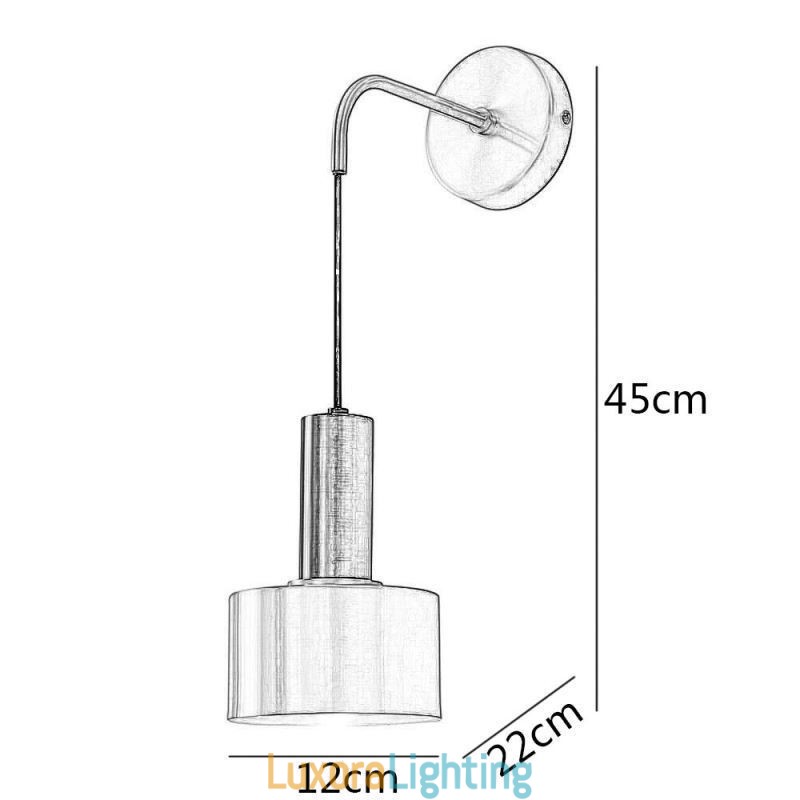 Designer Touch Decorative Modern Wall Light Black Gold Contrast Color Wall Sconce