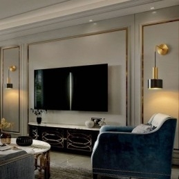 Designer Touch Decorative Modern Wall Light Black Gold Contrast Color Wall Sconce