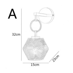 Designer Touch Decorative Modern Wall Light Creative Glass Wall Sconce Lamp