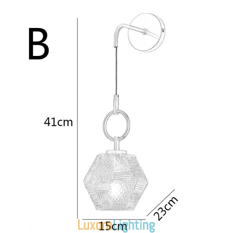 Designer Touch Decorative Modern Wall Light Creative Glass Wall Sconce Lamp