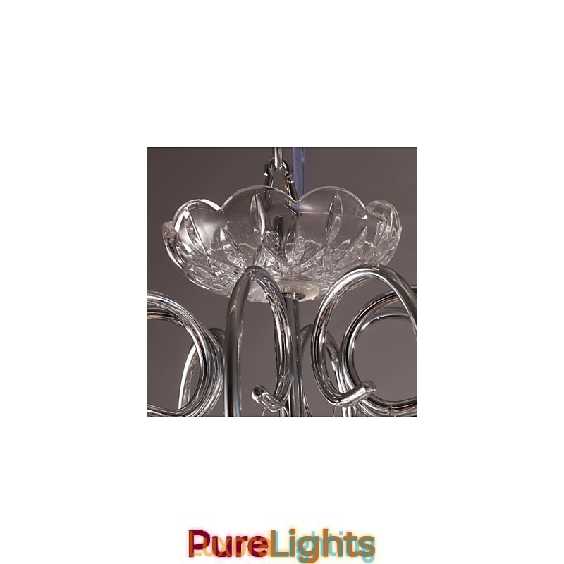 Designer Touch Decorative Traditional Classic Crystal Chrome Metal Chandelier