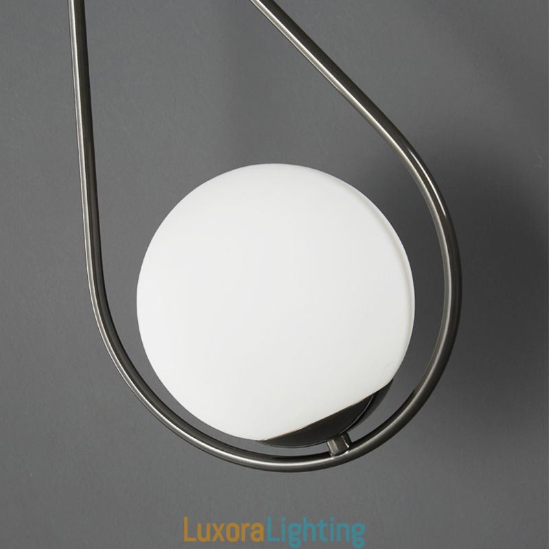 Designer Touch Decorative Modern Globe Wall Sconce Glass Wall Light Black Water Drop Wall Light