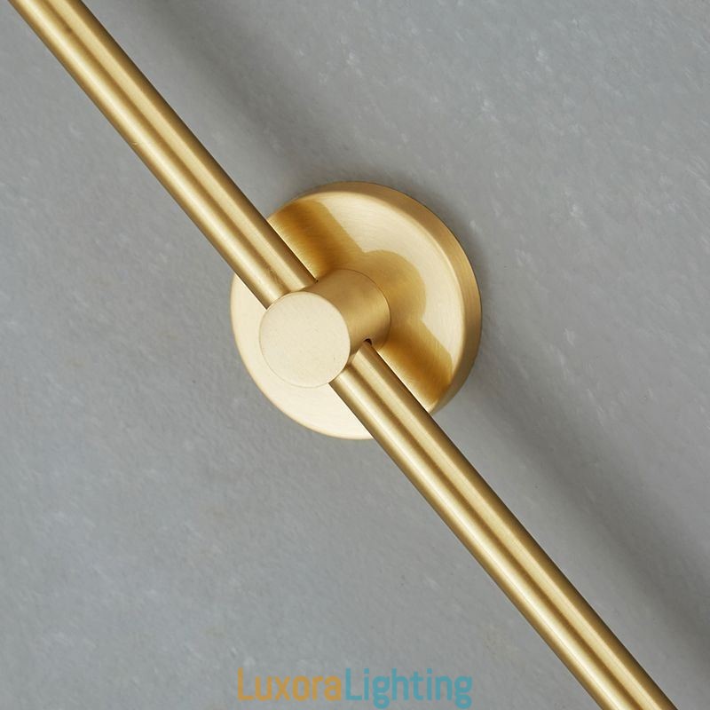 Designer Touch Decorative Modern Globe Wall Sconce Brushed Gold Glass Wall Light