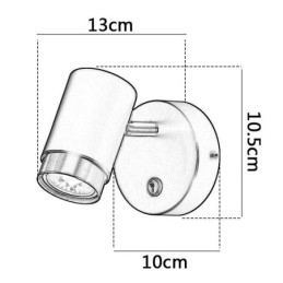 Designer Touch Decorative Modern Swivel Wall Lamp Minimalist Sconce Light Aisle Lamp