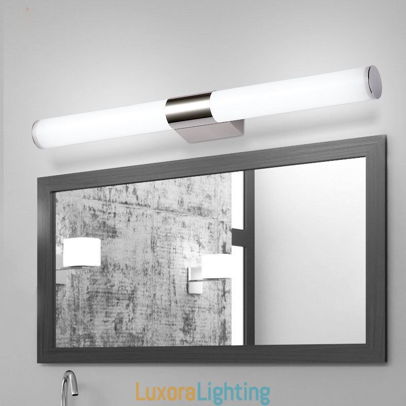 Designer Touch Decorative Mirror Light Stainless Steel Modern Wall Lamp Bathroom Lights Wall Sconce