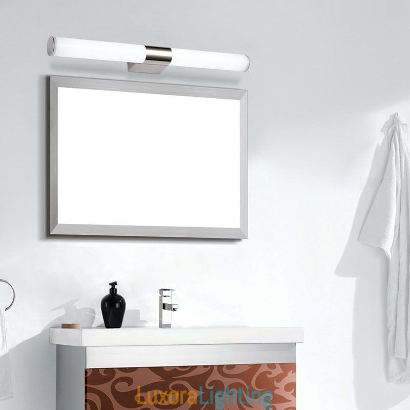 Designer Touch Decorative Mirror Light Stainless Steel Modern Wall Lamp Bathroom Lights Wall Sconce