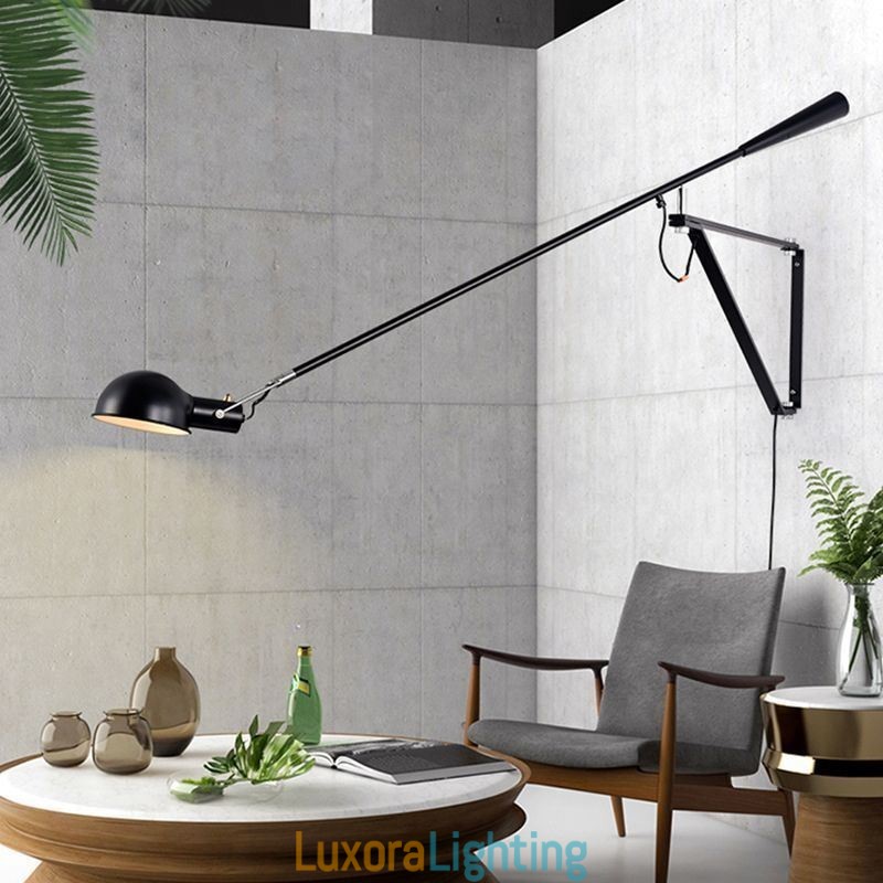 Designer Touch Decorative Single Rocker Arm Wall Light Bedside Reading Sconce Lamp