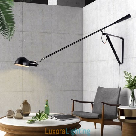 Designer Touch Decorative Single Rocker Arm Wall Light Bedside Reading Sconce Lamp