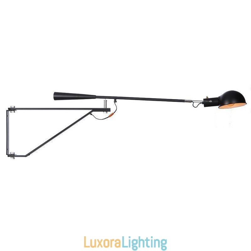 Designer Touch Decorative Single Rocker Arm Wall Light Bedside Reading Sconce Lamp