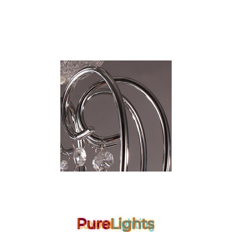 Designer Touch Decorative Traditional Classic Crystal Chrome Metal Chandelier