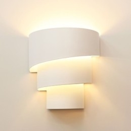 Designer Touch Decorative Modern Minimalist Wall Lamp Spiral Cake Sconce Light Bedside