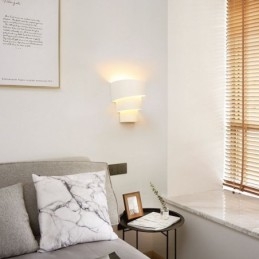 Designer Touch Decorative Modern Minimalist Wall Lamp Spiral Cake Sconce Light Bedside