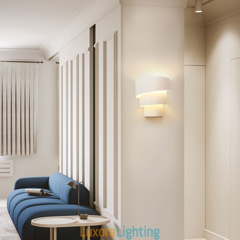 Designer Touch Decorative Modern Minimalist Wall Lamp Spiral Cake Sconce Light Bedside