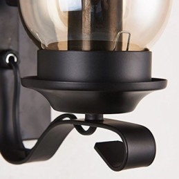 Designer Touch Decorative Vintage Wrought Iron Wall Lamp Single Light Sconce Lighting