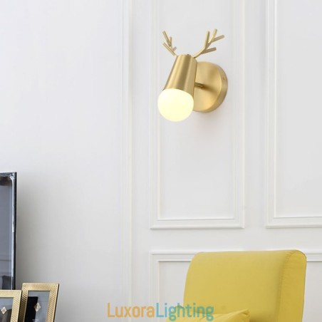 Designer Touch Decorative Nordic Brass Wall Lamp Mirror Front Light