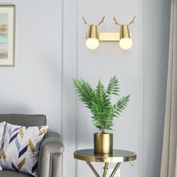 Designer Touch Decorative Nordic Brass Wall Lamp Mirror Front Light