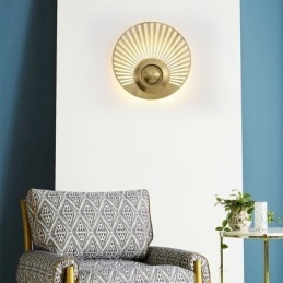 Designer Touch Decorative Nordic Brass Wall Lamp Hollow out Round Shape Sconce Light
