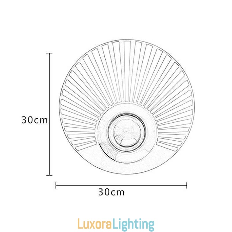 Designer Touch Decorative Nordic Brass Wall Lamp Hollow out Round Shape Sconce Light