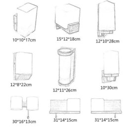 Designer Touch Decorative Nordic Wood Wall Lamp Glass Lampshade Sconce Light