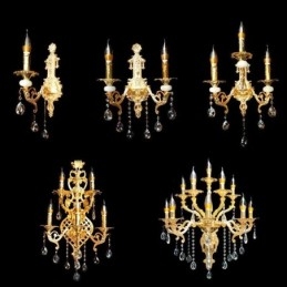 Designer Touch Decorative European Wall Lamp Luxurious Wall Sconce Crystal Drop Lamp Bedside Lighting