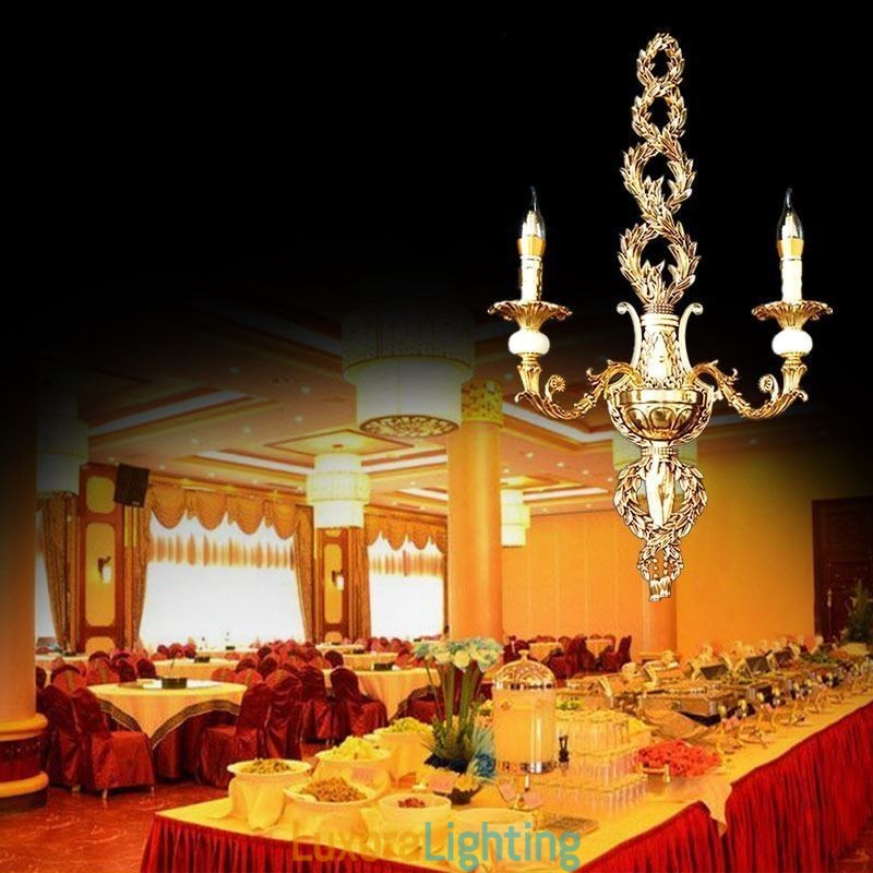 Designer Touch Decorative European Wall Lamp Luxurious Petal Wall Sconce Jade Decoration Lamp Bedside Lighting