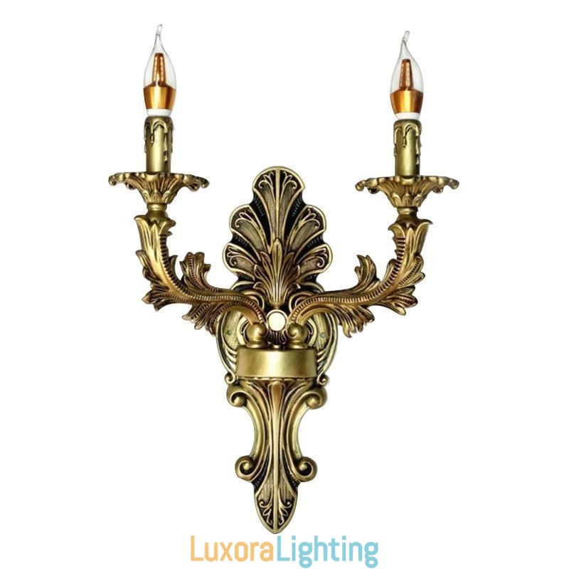 Designer Touch Decorative European Retro Wall Lamp Creative Double Home Lighting Wall Sconce Bedside Lighting