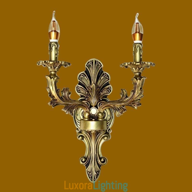 Designer Touch Decorative European Retro Wall Lamp Creative Double Home Lighting Wall Sconce Bedside Lighting