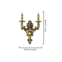 Designer Touch Decorative European Retro Wall Lamp Creative Double Home Lighting Wall Sconce Bedside Lighting