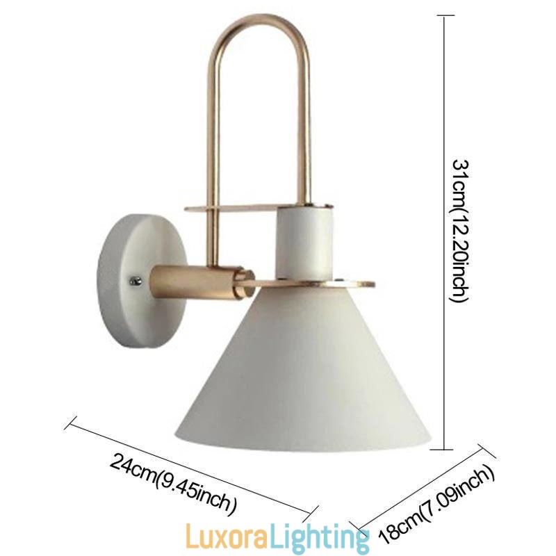 Designer Touch Decorative Nordic Wall Light Makron Style Wall Sconce Creative Mirror front Lamp Light