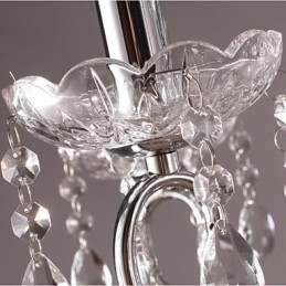 Designer Touch Decorative Traditional Classic Crystal Chrome Metal Chandelier