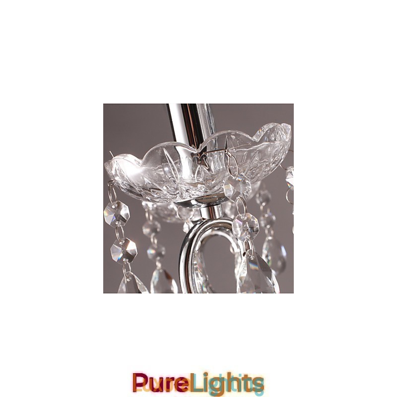 Designer Touch Decorative Traditional Classic Crystal Chrome Metal Chandelier