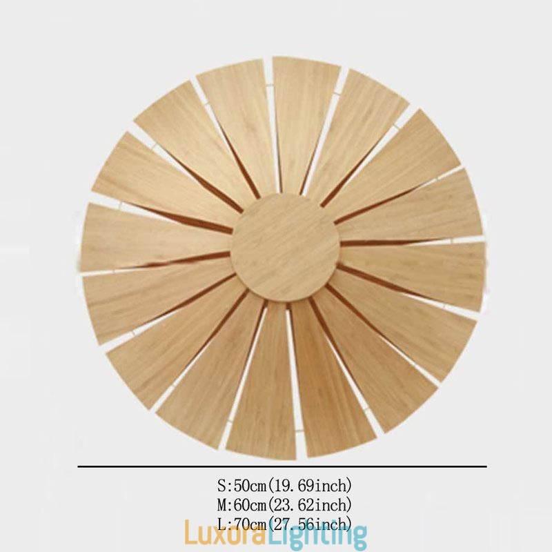 Designer Touch Decorative Round Flower Wall Sconce Unique Bamboo Wall Light Creative Lighting