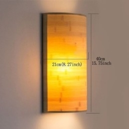 Designer Touch Decorative Japanese Bamboo Wall Light Simple Semicircle Wall Sconce Bedside Lighting