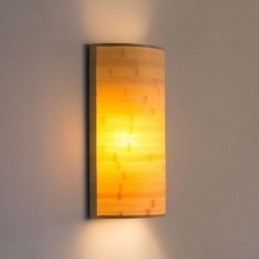 Designer Touch Decorative Japanese Bamboo Wall Light Simple Semicircle Wall Sconce Bedside Lighting