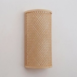 Designer Touch Decorative Semi cylindrical Bamboo Wall Light Creative Bedside Wall Sconce Stairs Rural Lighting