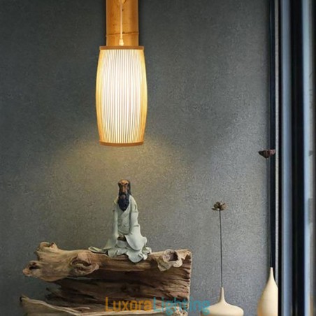 Designer Touch Decorative Woven Bamboo Wall Sconce Retro Chinese Wall Light Lighting