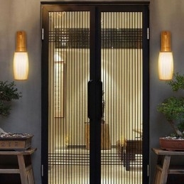 Designer Touch Decorative Woven Bamboo Wall Sconce Retro Chinese Wall Light Lighting