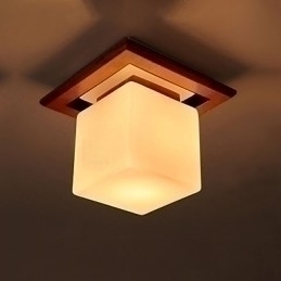 Designer Touch Decorative Flush Mount Mini Style Modern Contemporary Wood