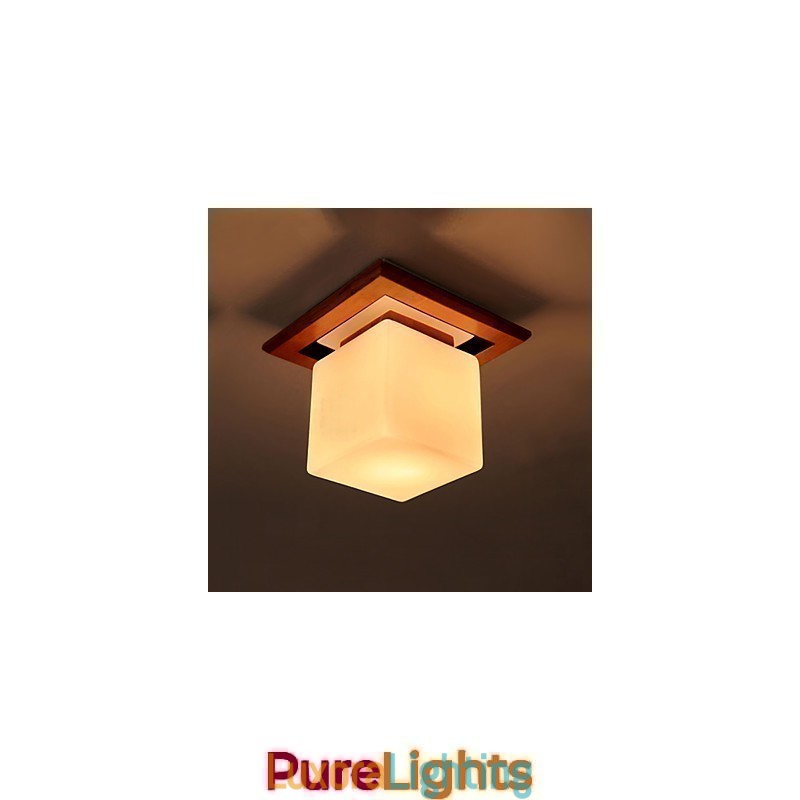 Designer Touch Decorative Flush Mount Mini Style Modern Contemporary Wood