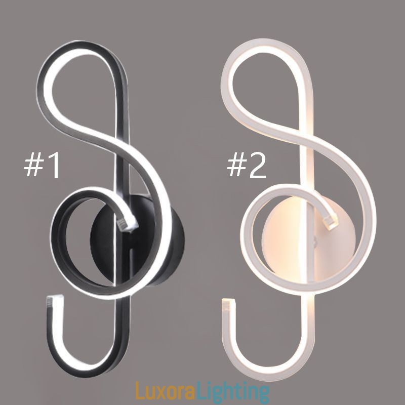 Designer Touch Decorative Wall Sconce Minimalist Acrylic Note Wall Light