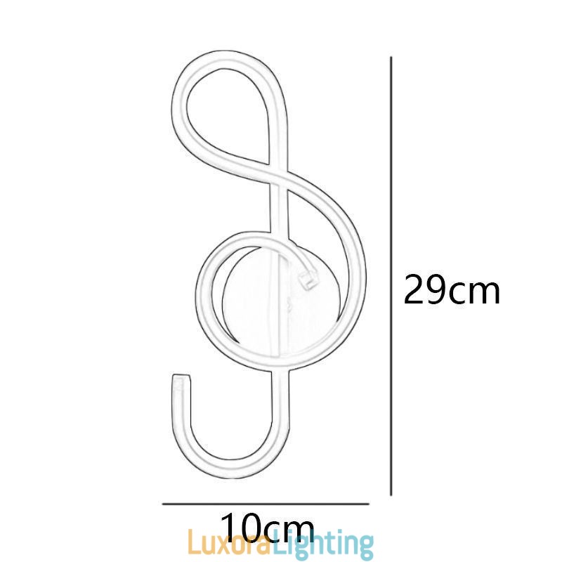 Designer Touch Decorative Wall Sconce Minimalist Acrylic Note Wall Light