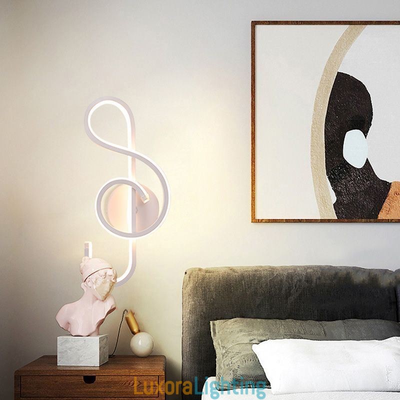 Designer Touch Decorative Wall Sconce Minimalist Acrylic Note Wall Light