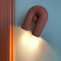 Designer Touch Decorative Wall Sconce U Shape Minimalist Creative Wall Light Rotating Lampshade