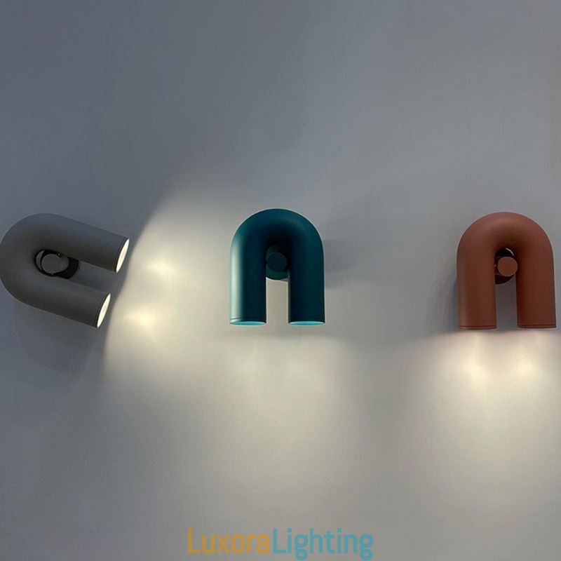 Designer Touch Decorative Wall Sconce U Shape Minimalist Creative Wall Light Rotating Lampshade