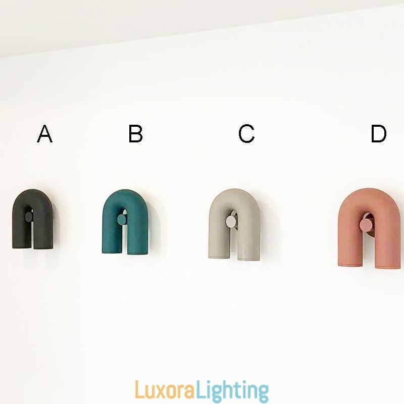 Designer Touch Decorative Wall Sconce U Shape Minimalist Creative Wall Light Rotating Lampshade